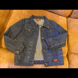 Toddler Jean Jacket 7 For all Mankind 4T EUC